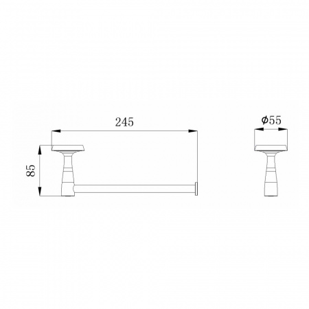 Полотенцедержатель Rush Balearic BA39511 фото