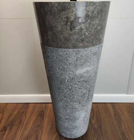 Раковина напольная из мрамора Grey MN-01349 (40*40*90) фото