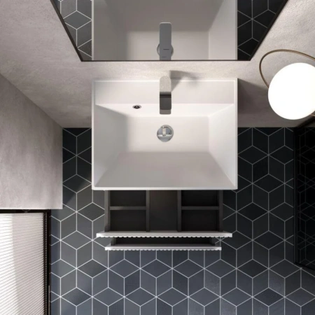 Тумба под раковину Aquame S1 AQM900160WH 60 см, белая фото