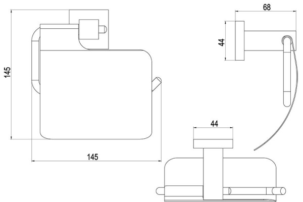 Держатель для туалетной бумаги Timo Selene 17042/17 золото матовое фото
