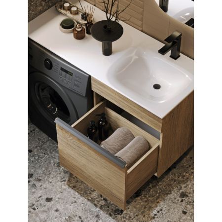 Тумба под стиральную машину Aqwella Terra 115 TER01051DB дуб балтийский фото