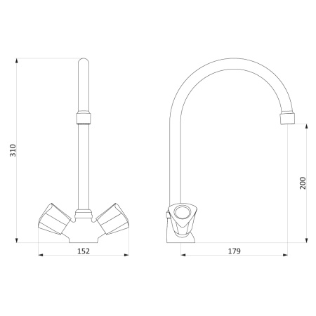 Смеситель для кухни RedBlu by Damixa Object 340000000 фото
