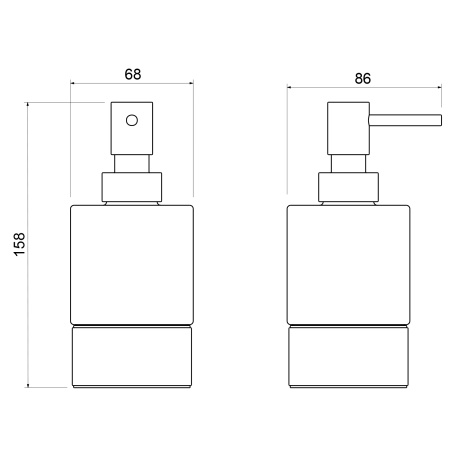 Дозатор для жидкого мыла Timo Saona 13239/16 Белый матовый фото