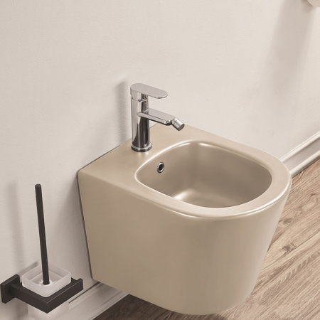 Биде подвесное CeramaLux NC 5330MC капучино фото