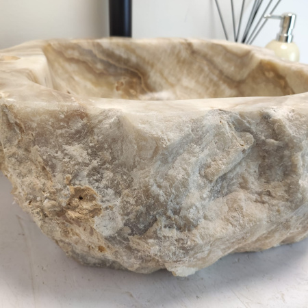 Накладная раковина из оникса Erozy BL EO-00657 (44*42*15см) фото