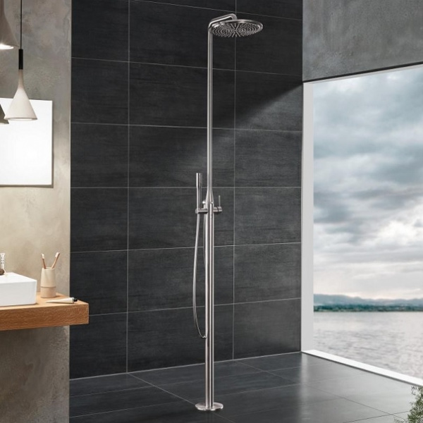 Душевая система (стойка) напольная Grohe Essence New 23741DC1 суперсталь фото