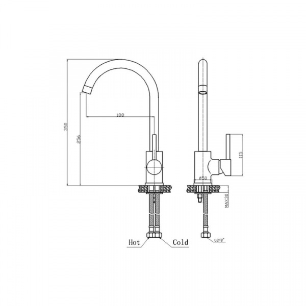Смеситель для кухни Raiber Focus R6501 фото