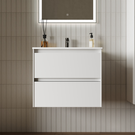 Тумба под раковину Sancos Cento CN60W белый глянец фото