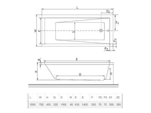 Акриловая ванна Excellent Wave 160x70 WAEX.WAV16WH фото
