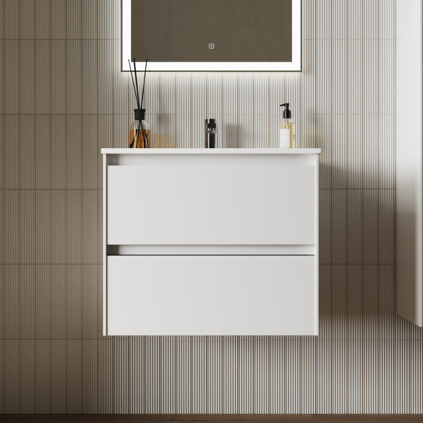 Тумба под раковину Sancos Cento CN60W белый глянец фото