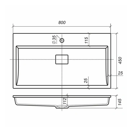 Раковина Uperwood Barsa 80 293020530 фото