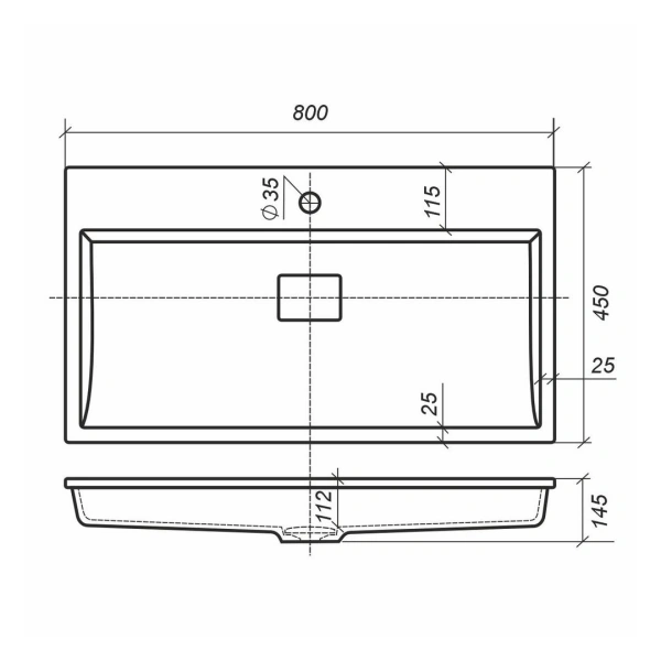 Раковина Uperwood Barsa 80 293020530 фото