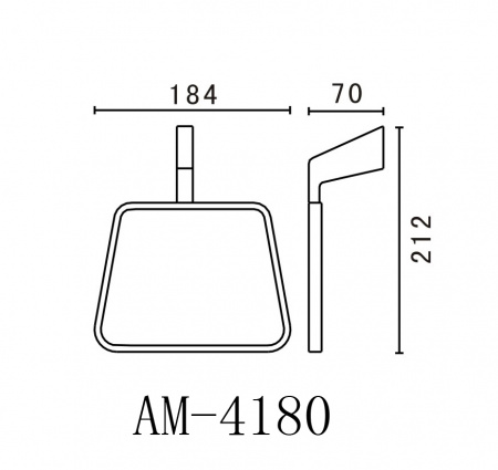 Полотенцедержатель Art&Max Techno AM-E-4180 хром фото