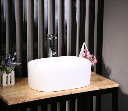 Накладная раковина CeramaLux N 9025-1 56x36 фото