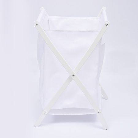 Корзина для ванной комнаты WasserKRAFT Nau WB-773-L белая фото