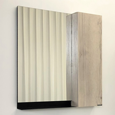 Зеркало-шкаф Comforty Бонн-75 дуб дымчатый фото