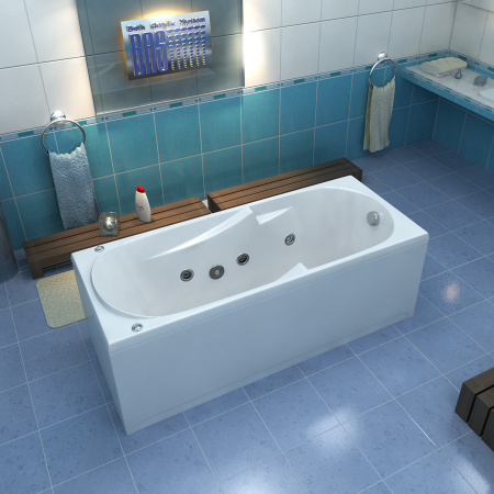 Ванна акриловая с гидромассажем Bas Мальдива 160х70 фото