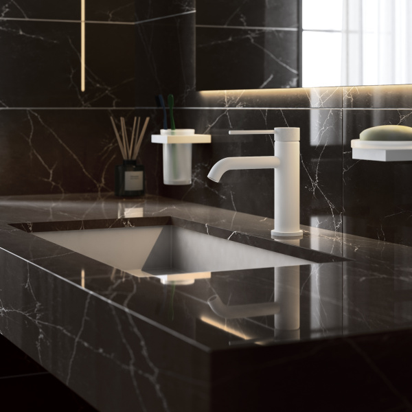 Смеситель для раковины Timo Saona 2461/16F Белый матовый фото