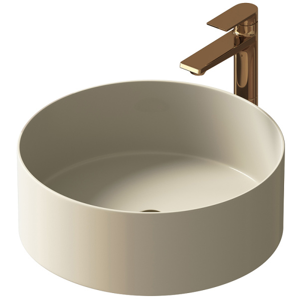 Раковина-чаша Grossman 40 GR-3013BEM Бежевая матовая фото