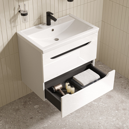 Подвесная тумба с раковиной Iddis Ray RAY70W0i95K 70 см фото