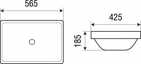 Раковина WeltWasser Deilbach DEILBACH 6035 56,5х42,5 фото