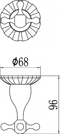 Крючок для ванной двойной Savol 89C S-08954C фото