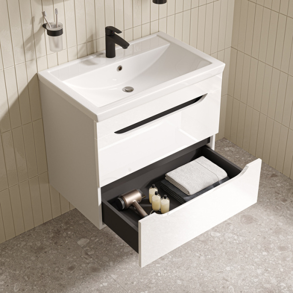 Подвесная тумба с раковиной Iddis Ray RAY70W0i95K 70 см фото