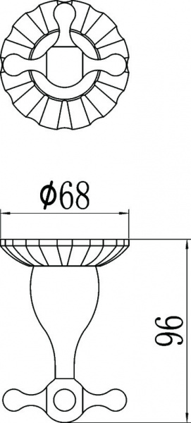 Крючок для ванной двойной Savol 89C S-08954C фото