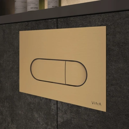 Клавиша смыва VitrA Root Square 740-2225 матовое золото фото