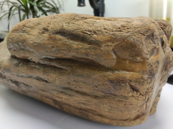 Накладная раковина из окаменелого дерева FS-0418 (48*40*19см) фото