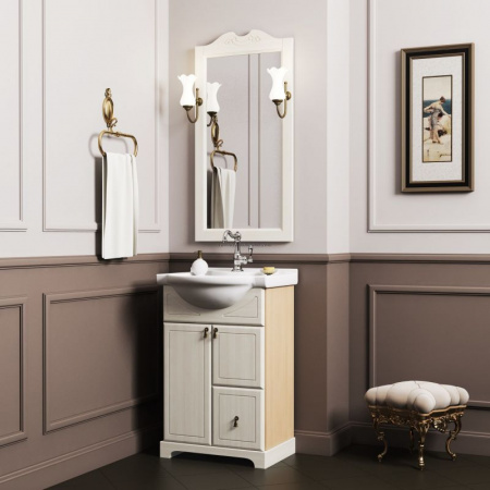 Зеркало Opadiris Клио 50 00-00000211 белое матовое фото