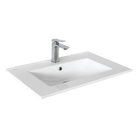 Тумба с раковиной Comfortу Муром-70П 00-00022457CF белая матовая фото