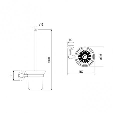 Ершик для туалета Iddis Male MALSSG0i47 фото