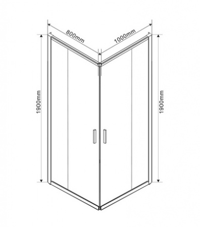 Душевой уголок Vincea Garda VSS-1G8010CL фото