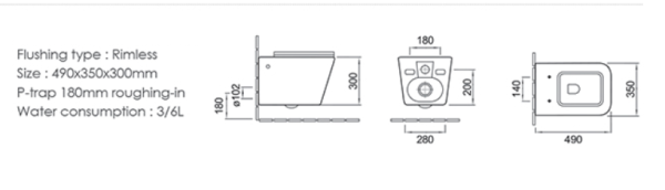 Унитаз подвесной безободковый Cerutti SPA Maiella Aria CT9164 с сиденьем, белый матовый фото