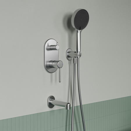 Душевая система скрытого монтажа Iddis Эйгер (Aiger) AIGBC03i68 хром матовый фото