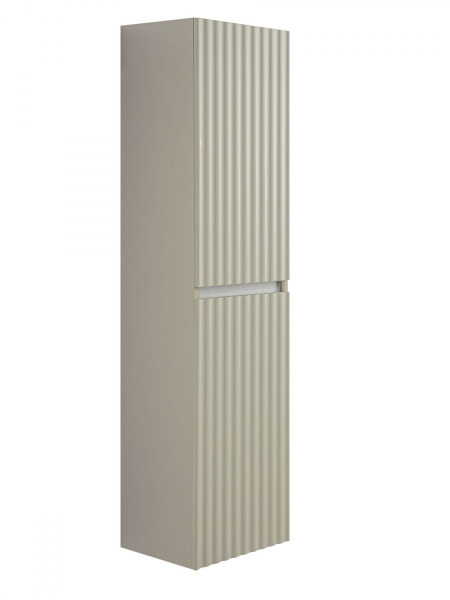 Шкаф-пенал Art&Max Elegant AM-ELEGANT-1500-2А-SO-GCM-LED светло-серый матовый / с подсветкой фото
