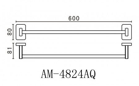 Полотенцедержатель Art&Max Gotico AM-E-4824AQ бронза фото