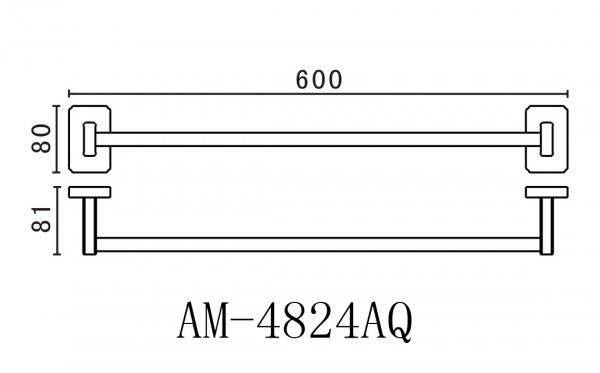 Полотенцедержатель Art&Max Gotico AM-E-4824AQ бронза фото