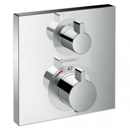 Термостат с запорным вентилем Hansgrohe Ecostat Square 15712000 фото