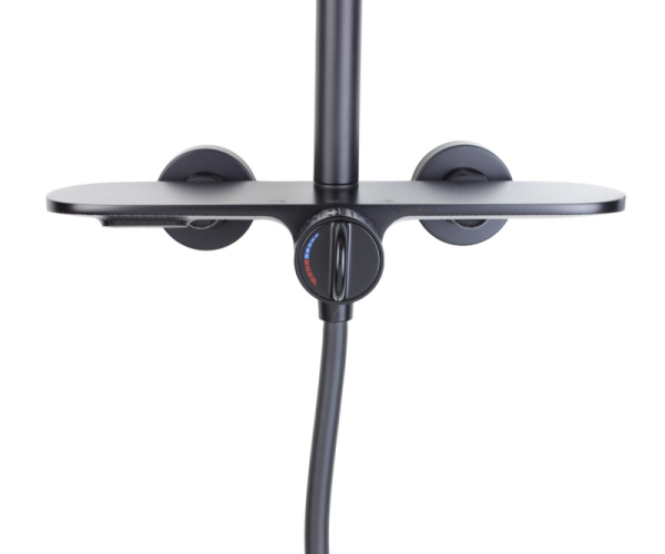 Душевая система Bronze de Luxe Icon 80112CB черная матовая фото