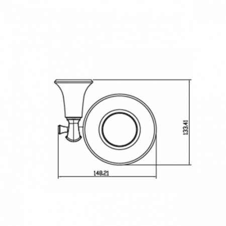 Мыльница настенная Kaiser Bronze II KH-4003 фото