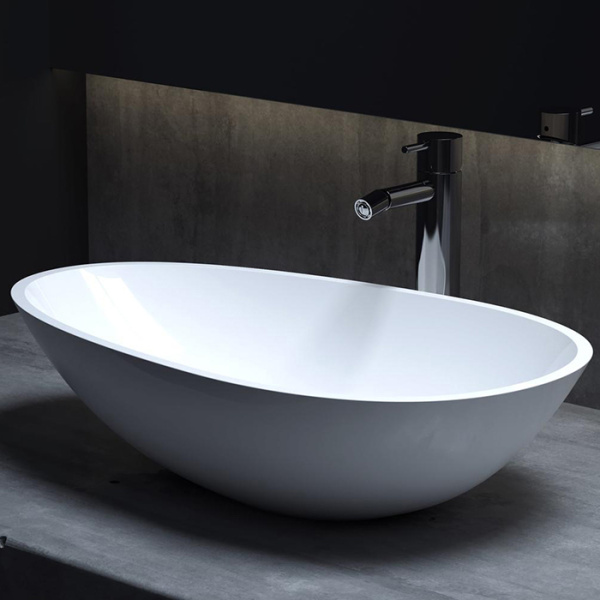 Накладная раковина Salini Callista 1101101G 58x34 белый глянец фото