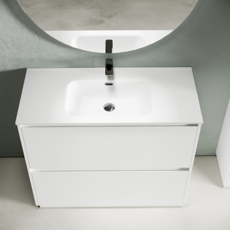 Тумба под раковину Sancos Libra Floor LB100FW белая фото