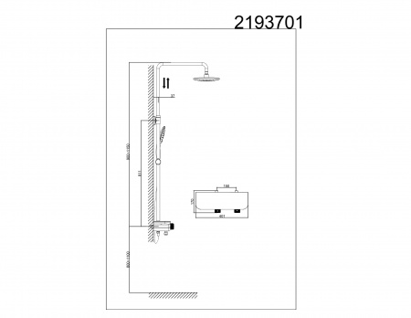 Душевая система (стойка) с термостатом D&K Bayern Potsdam DA2193701B17 фото