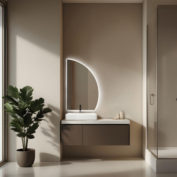 Зеркало с подсветкой Abber Teil AG6504SR, бесконтактный выключатель фото