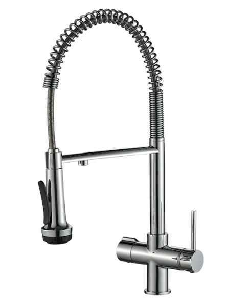 Смеситель для кухни с фильтром для воды Zorg Steel Hammer SH 2005-1 CR фото
