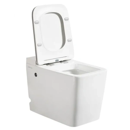 Унитаз приставной с импульсным смывом Abber Rechteck AC1212P с сиденьем микролифт фото