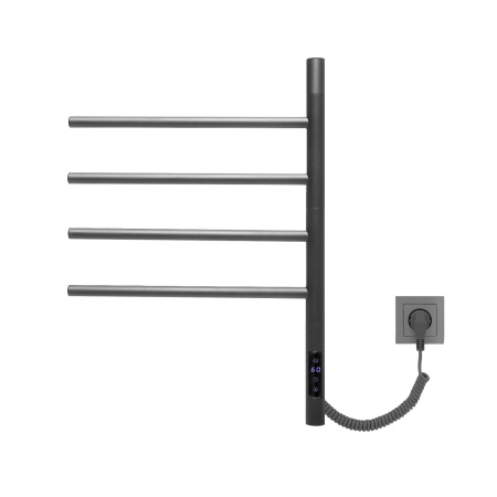 Электрический полотенцесушитель Vincea VTD-1S1CGE 43×60 графит, таймер фото