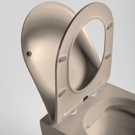 Подвесной унитаз безободковый Vincea Globo VT1-14SMC с сиденьем фото